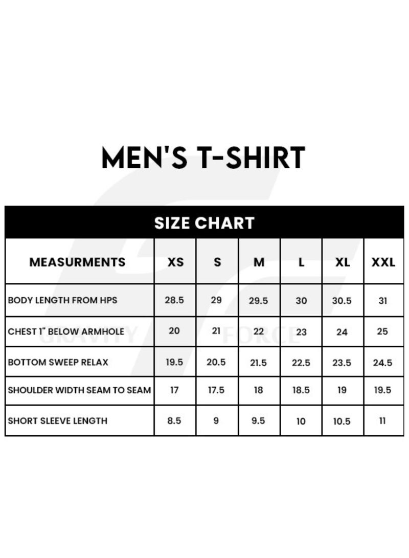 Gravity Force Men’s Oversized Abstract T-Shirt Crew Neck | Pure Cotton Casual Gym Workout Travel Streetwear Tee - Image 4
